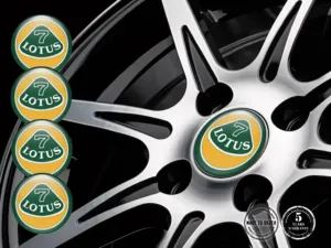 Lotus Wheel Sticker Logo Resin Domed Design